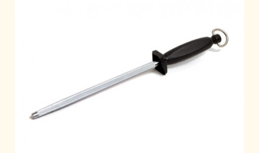 Martinez & Gascon Round 12" Sharpening steel Black Handle